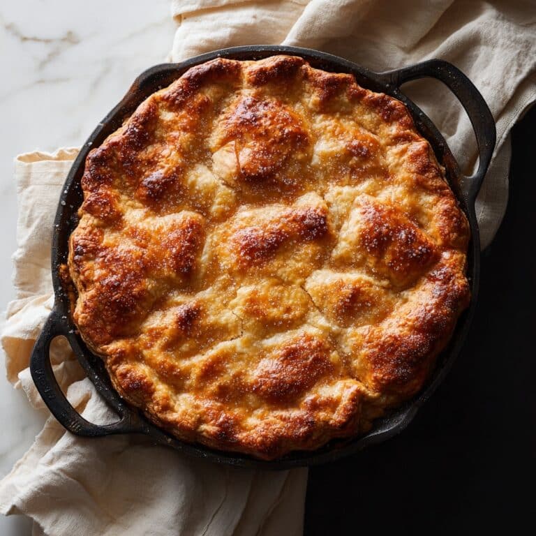 Peach Cobbler with Vanilla Ice Cream Recipe