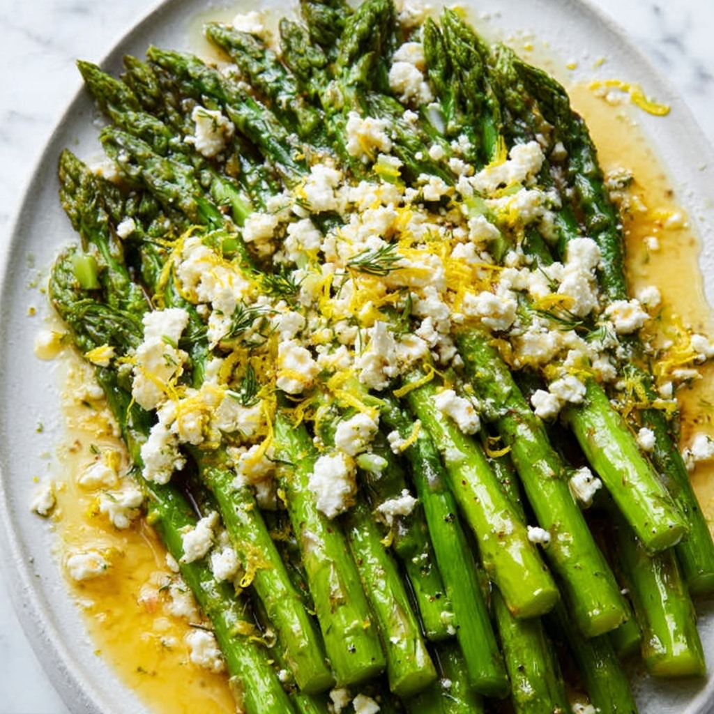 Lemon and Feta Grilled Asparagus Recipe