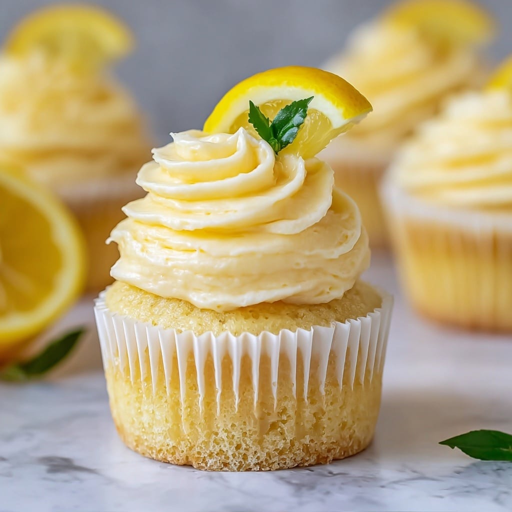 Cheesecake Stuffed Lemon Cupcakes with Lemon Frosting Recipe