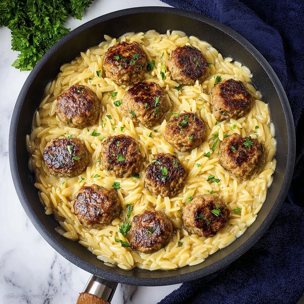 One Pan Chicken Meatballs with Marinara and Mozzarella Recipe