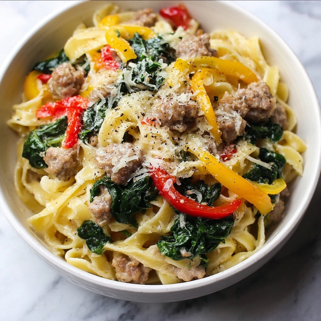 Creamy Sausage and Peppers Pasta Recipe 5 Creamy Sausage and Peppers Pasta Recipe - Recipe Image