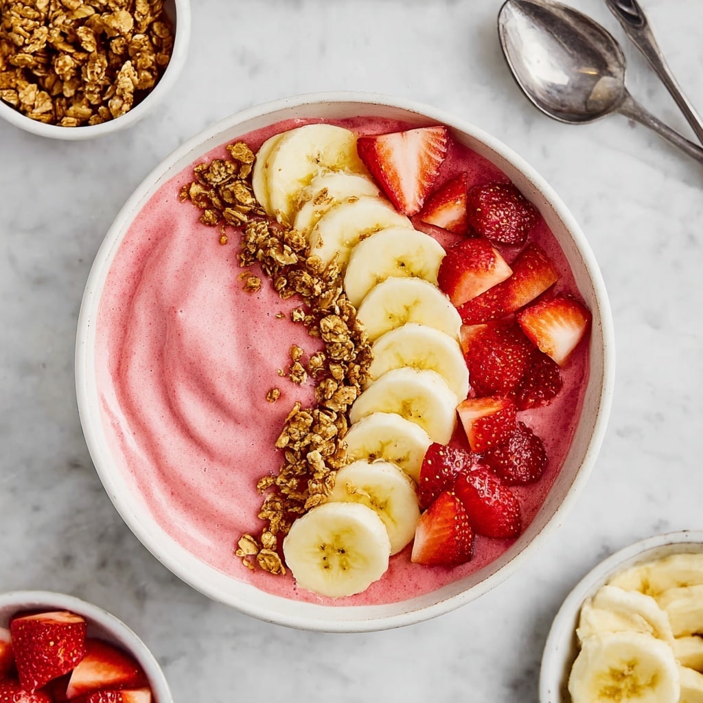 Strawberry Banana Smoothie Bowl Recipe