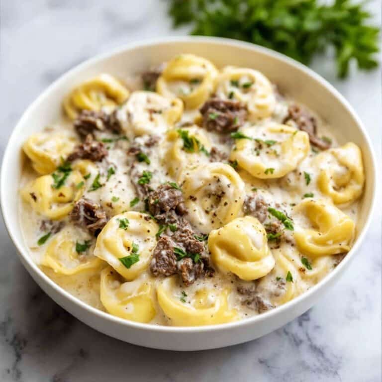 Philly Cheesesteak Tortellini Recipe