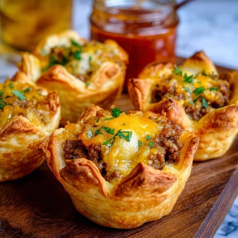 Crescent Roll Taco Cups Recipe