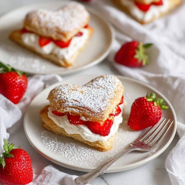 Puff Pastry Hearts with Icing Recipe