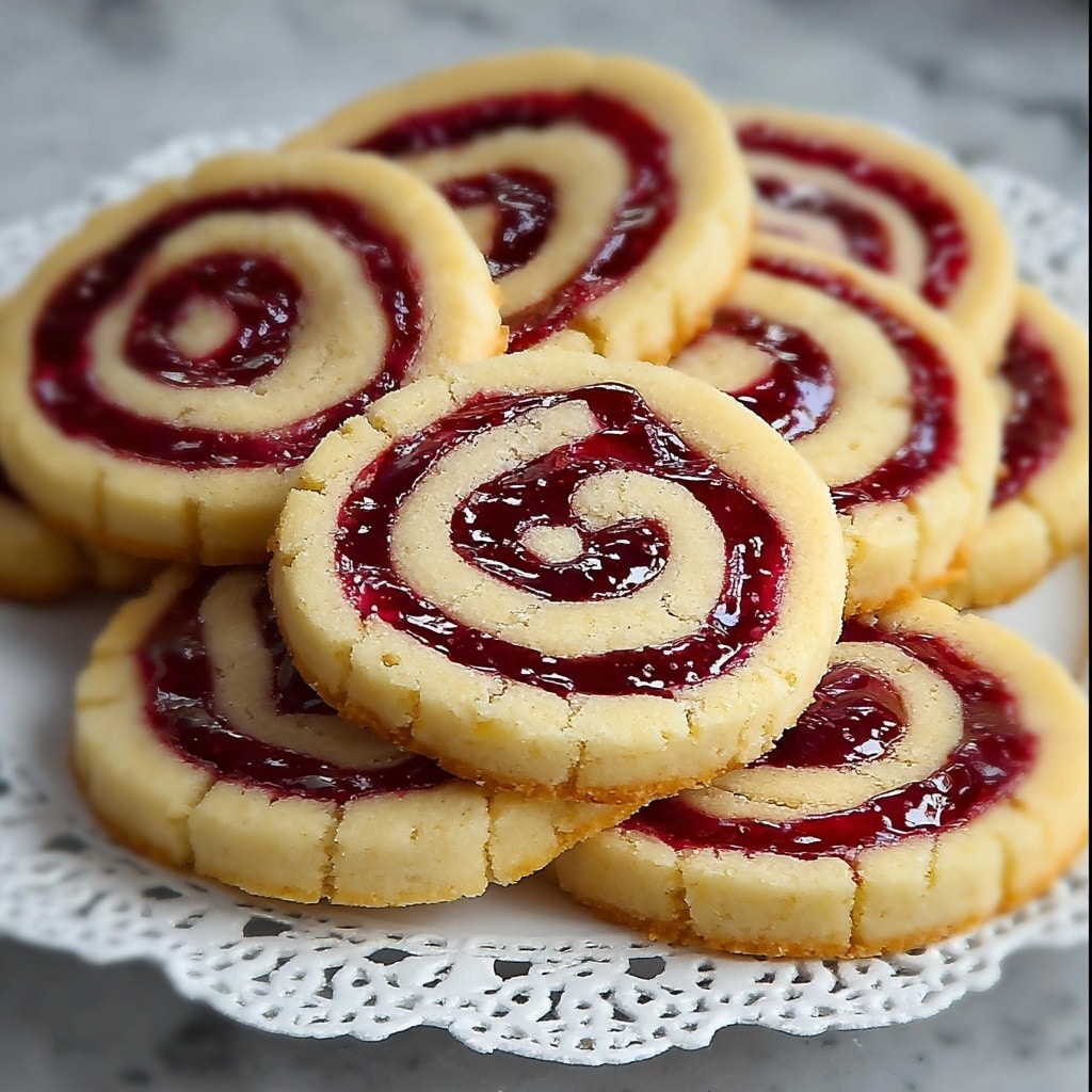 Raspberry Swirl Shortbread Cookies Recipe 5 Raspberry Swirl Shortbread Cookies Recipe - Recipe Image