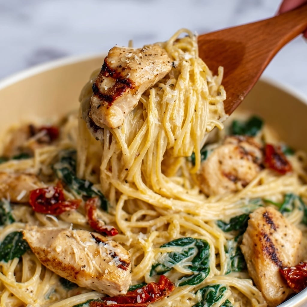 Tuscan Chicken and Spaghetti Squash Stir-Fry Recipe - Recipe Image