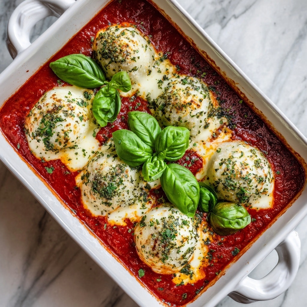 Malfatti (Italian Spinach Ricotta Dumplings with Napoli Sauce) Recipe - Recipe Image