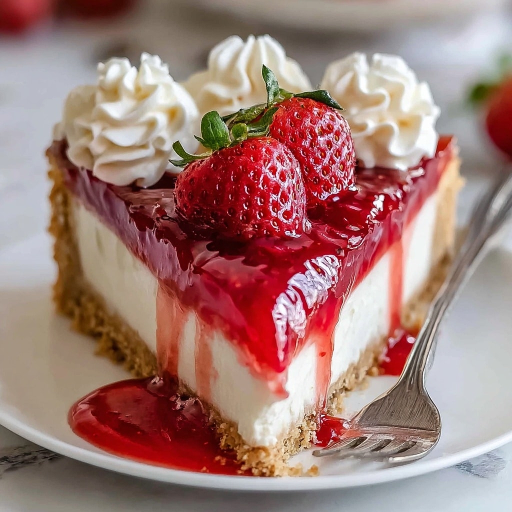 Strawberry Swirl Cheesecake Recipe - Recipe Image