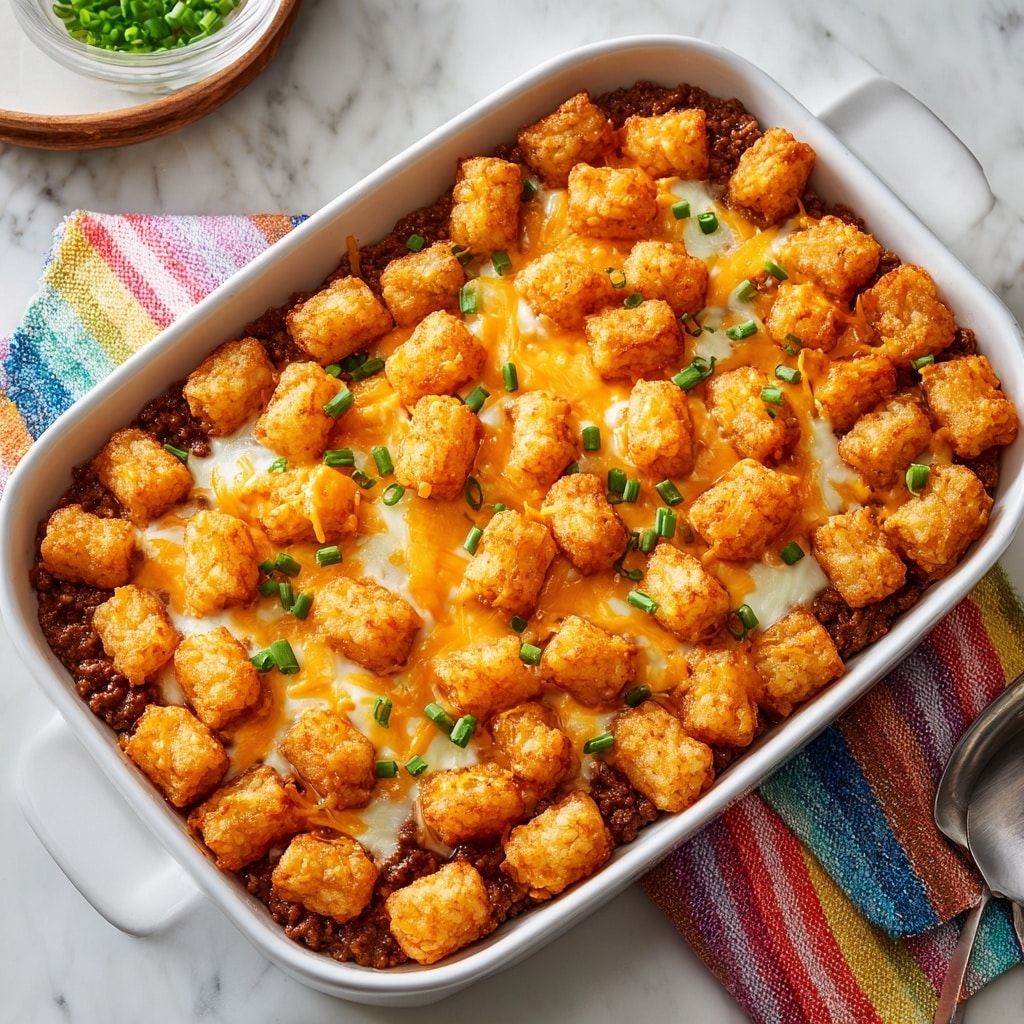 Cowboy Tater Tot Casserole Recipe - Recipe Image
