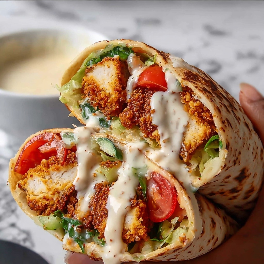 Crispy Chicken Twister Wrap Recipe - Recipe Image