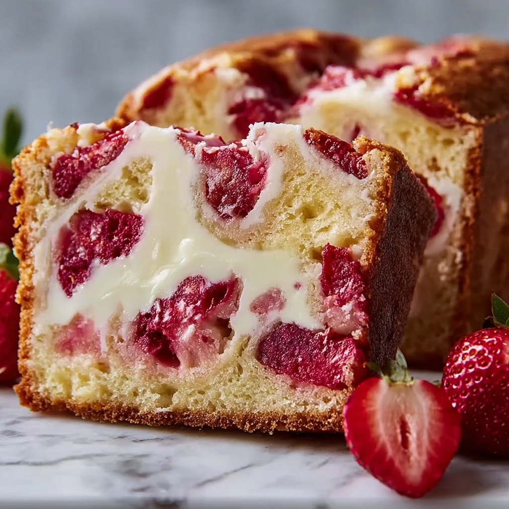 Sourdough White Chocolate Chip Strawberry Bread Recipe - Recipe Image