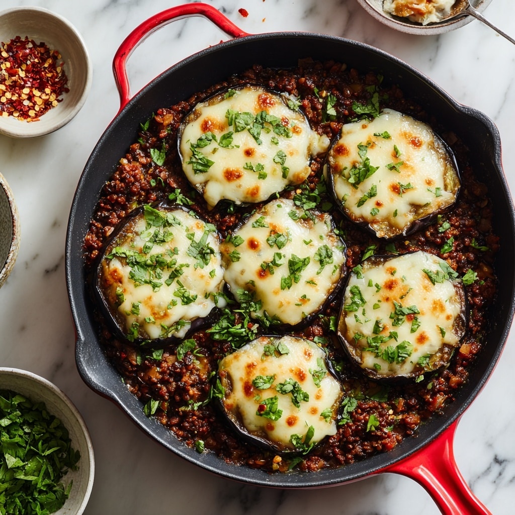 Skillet Eggplant Parmesan Recipe - Recipe Image