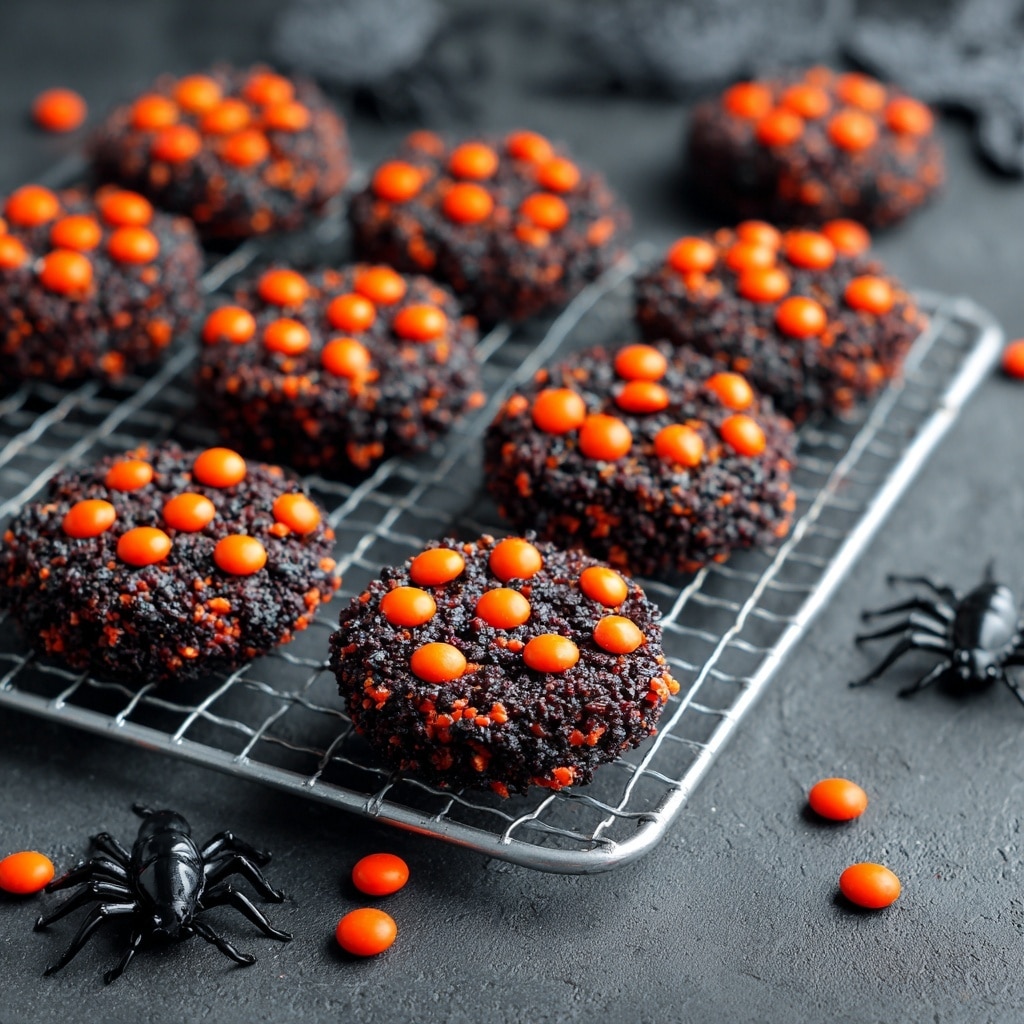 Dark Chocolate Halloween Cookies Recipe - Recipe Image