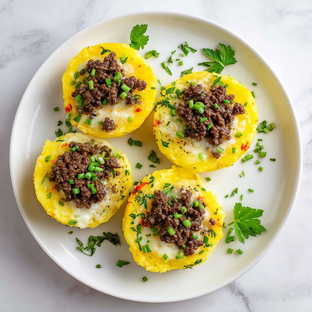 Stuffed Mashed Potato Nests Recipe - Recipe Image