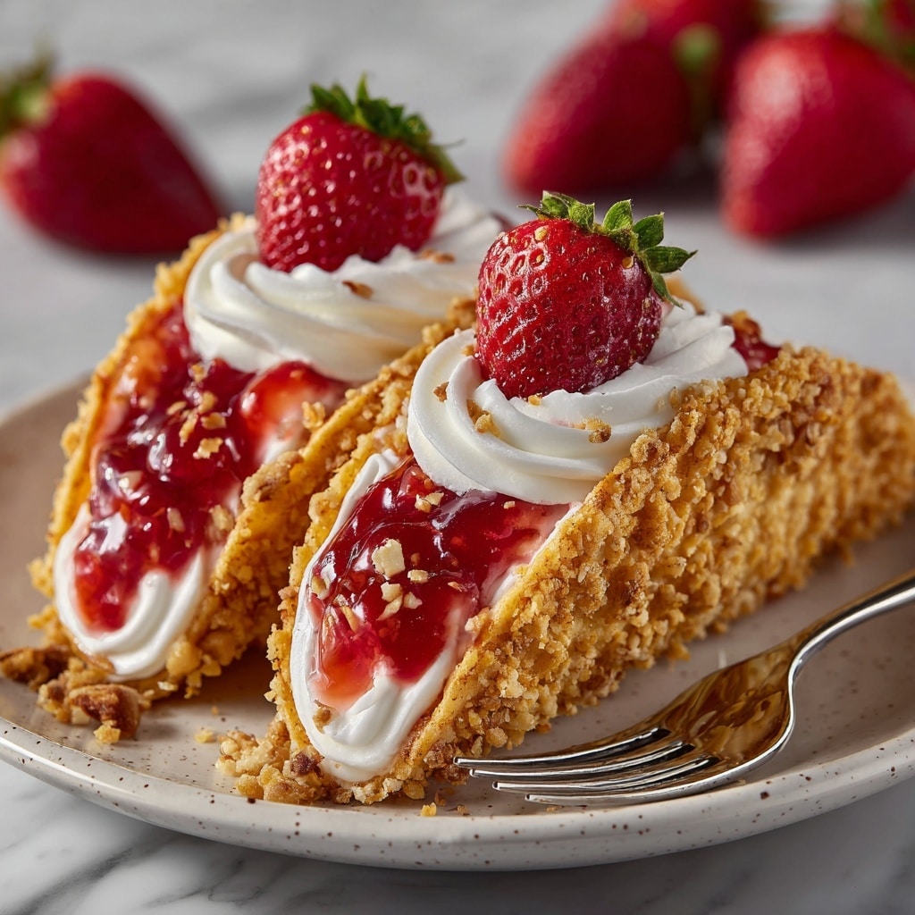 Strawberry Crunch Cheesecake Tacos Recipe - Recipe Image