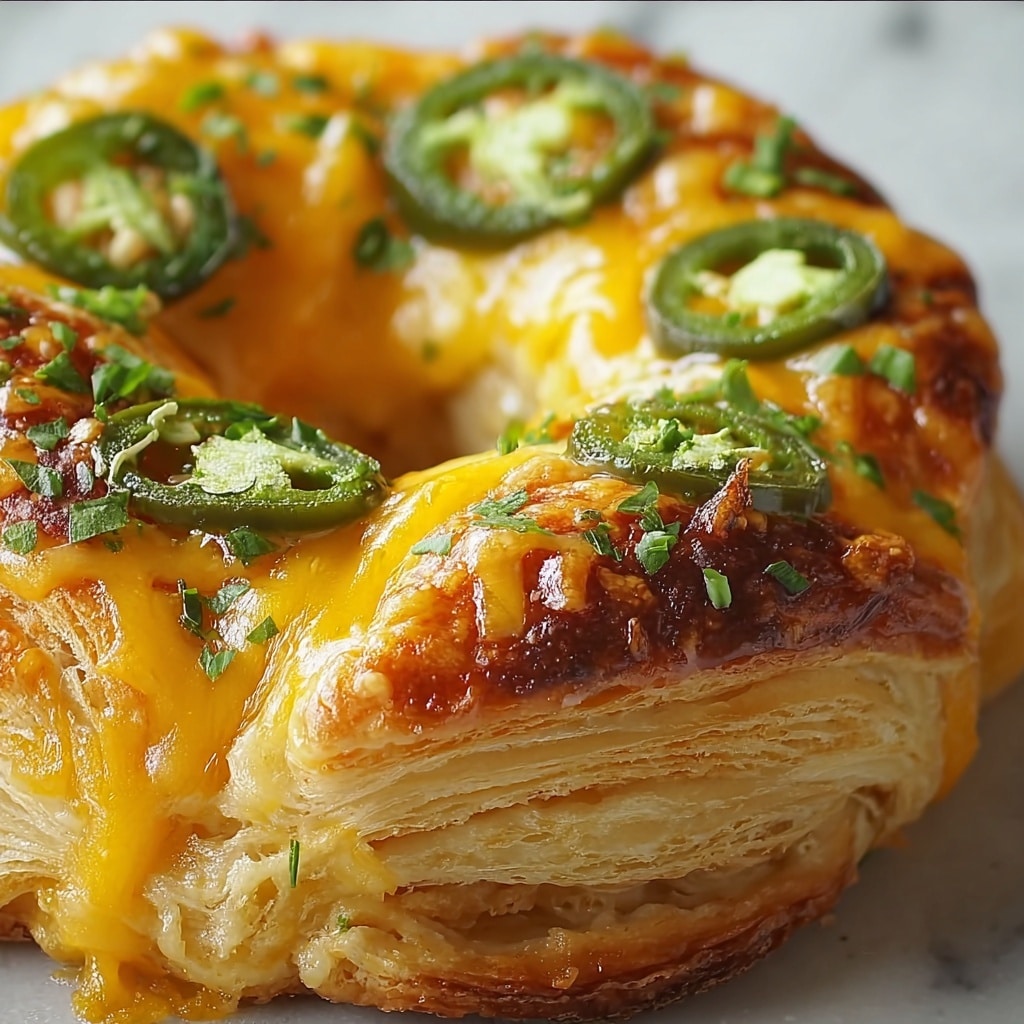 Jalapeño Popper Crescent Roll Ring Recipe - Recipe Image