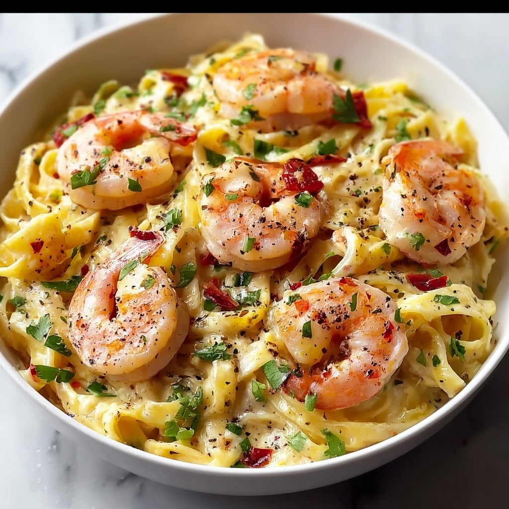 Creamy Jamaican Shrimp Pasta Recipe - Recipe Image