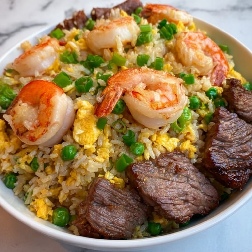 Shrimp and Steak Fried Rice Recipe - Recipe Image