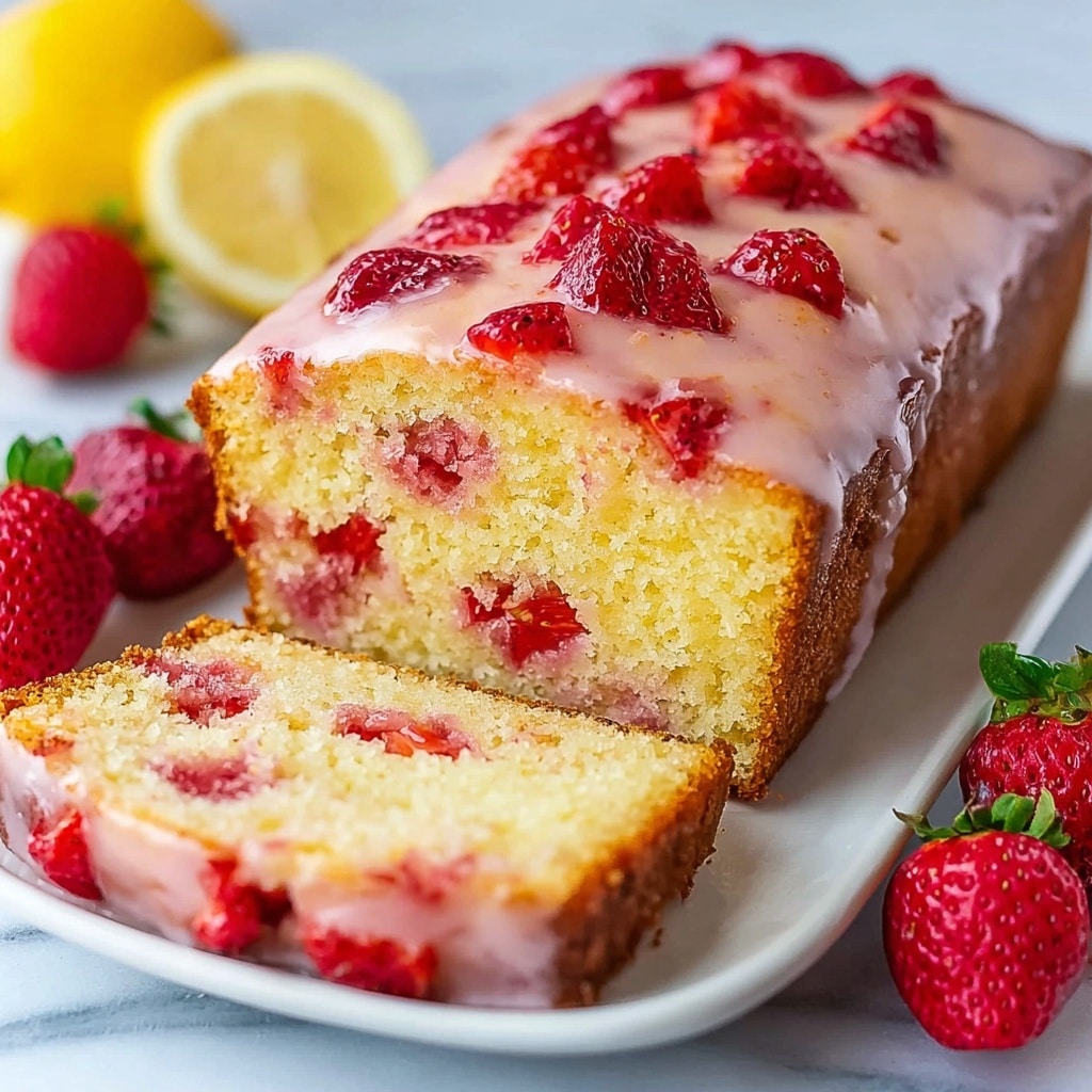 Strawberry Lemon Pound Cake Recipe - Recipe Image