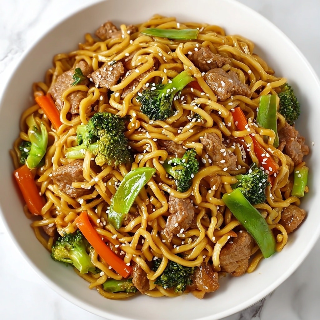 Savory Chicken Ramen Stir Fry Recipe - Recipe Image