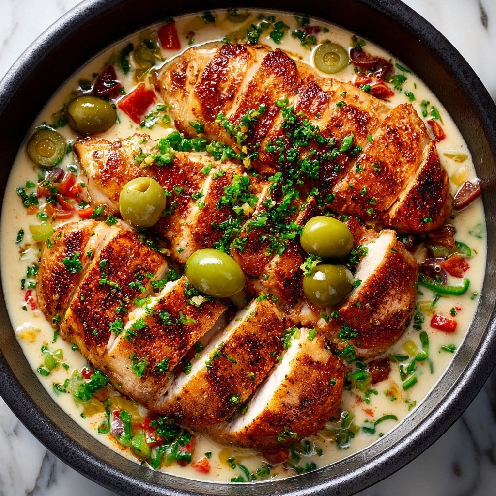 Creamy Pepperoncini Chicken Skillet Recipe - Recipe Image