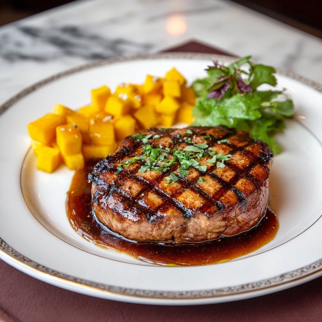 Grilled Tuna Steaks with Mango Chutney Recipe - Recipe Image