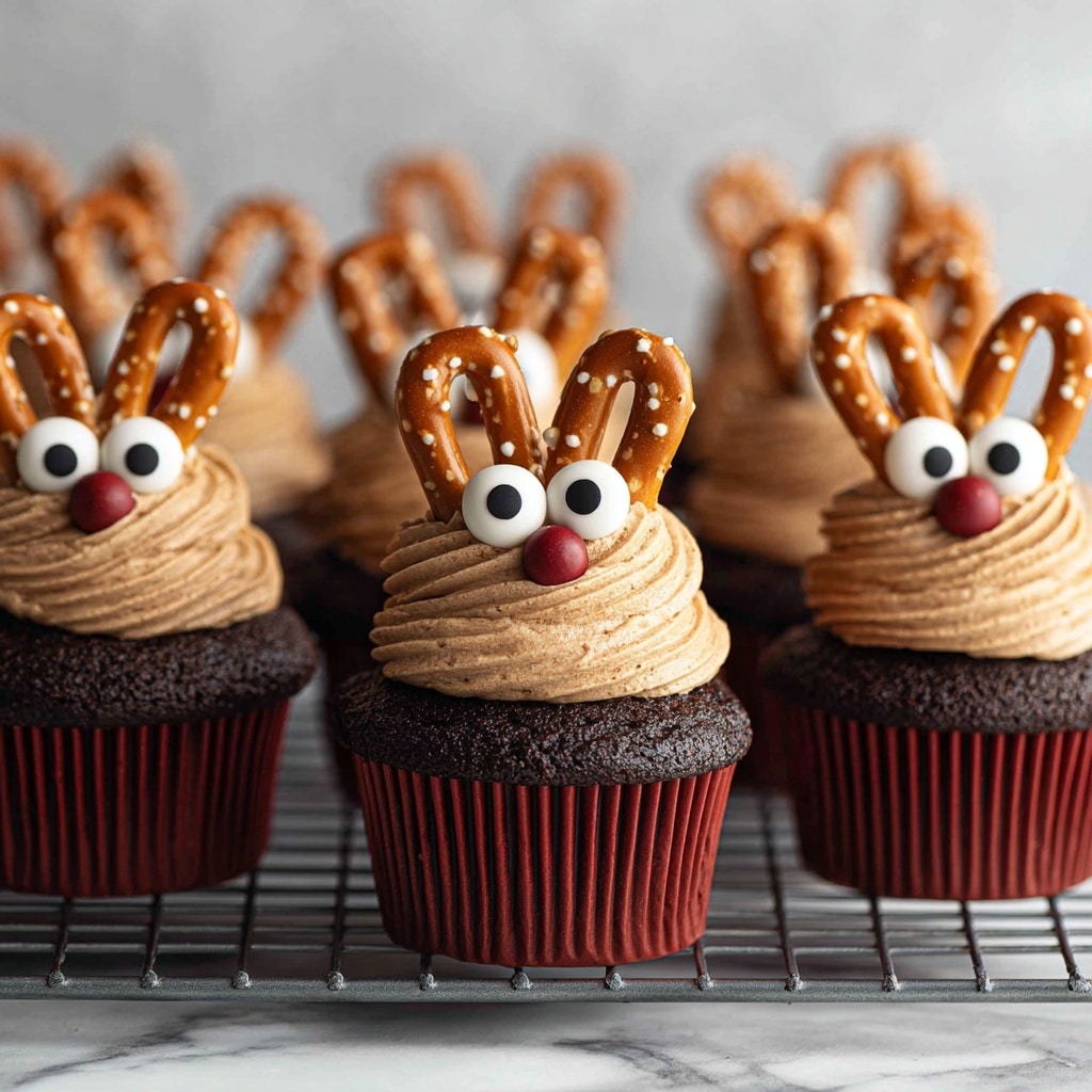 Easy Reindeer Cupcakes Recipe - Recipe Image