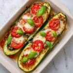 Caprese Stuffed Zucchini Boats Recipe