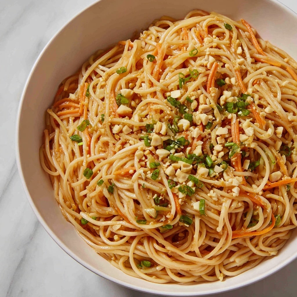 Creamy Peanut Noodles Recipe - Recipe Image