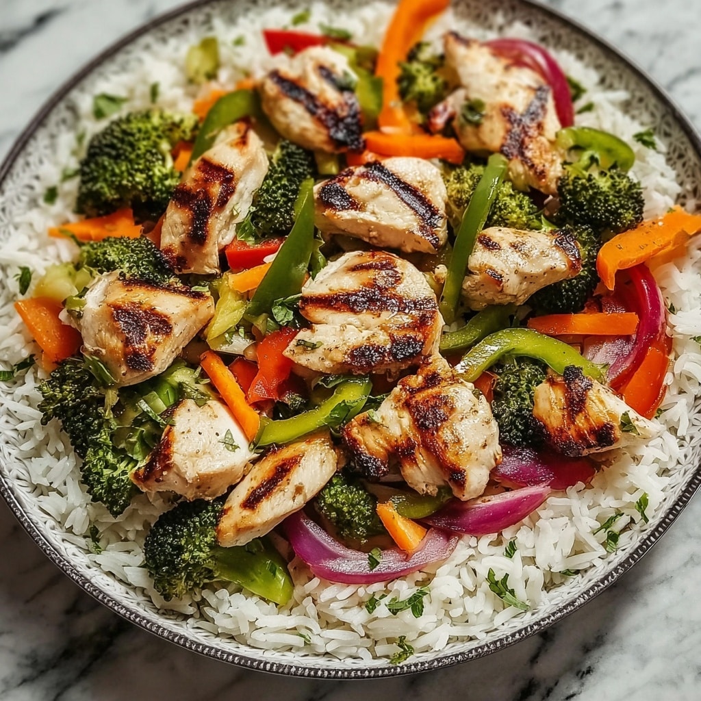 Healthy Chicken & Veggie Stir-Fry with Rice Recipe - Recipe Image