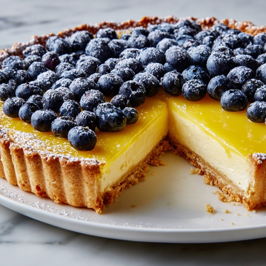 Blueberry Lemon Curd Tart Recipe - Recipe Image
