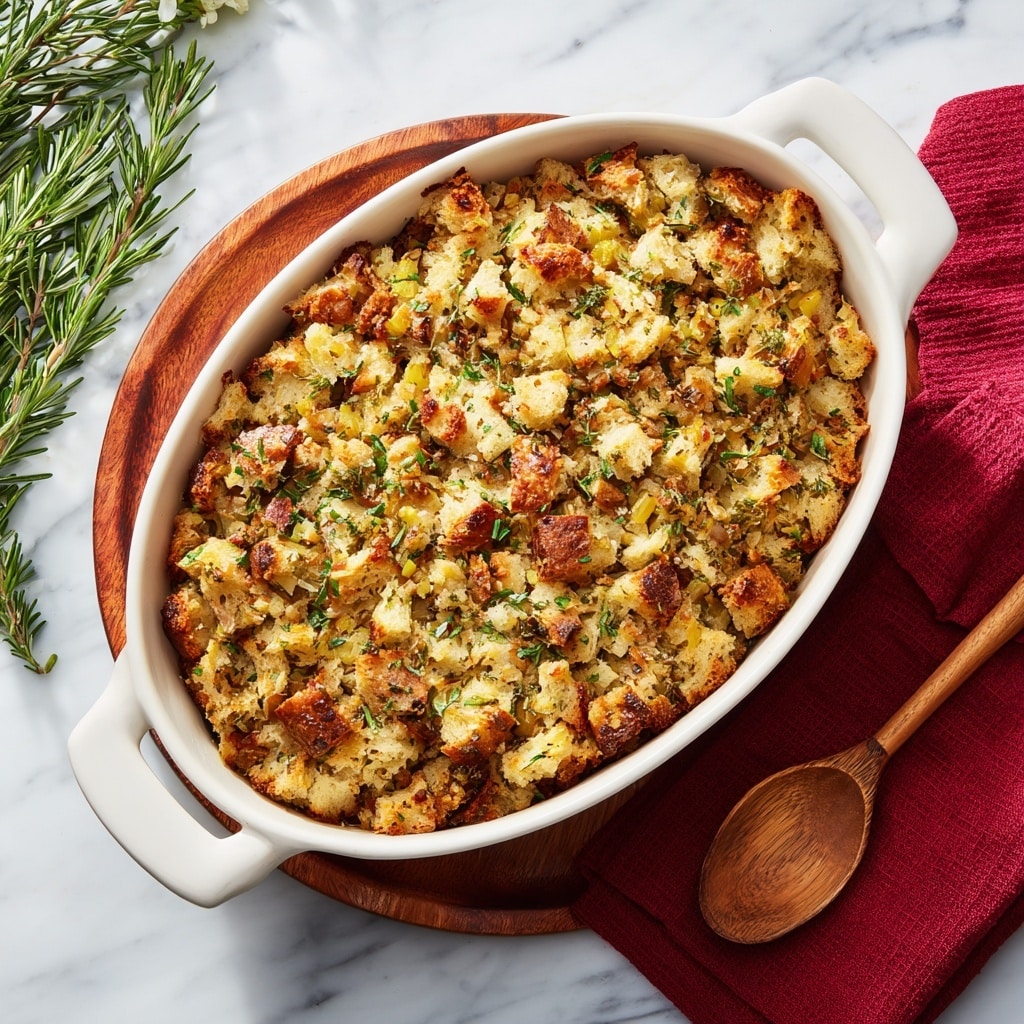Sausage, Apple, and Cranberry Stuffing Recipe - Recipe Image