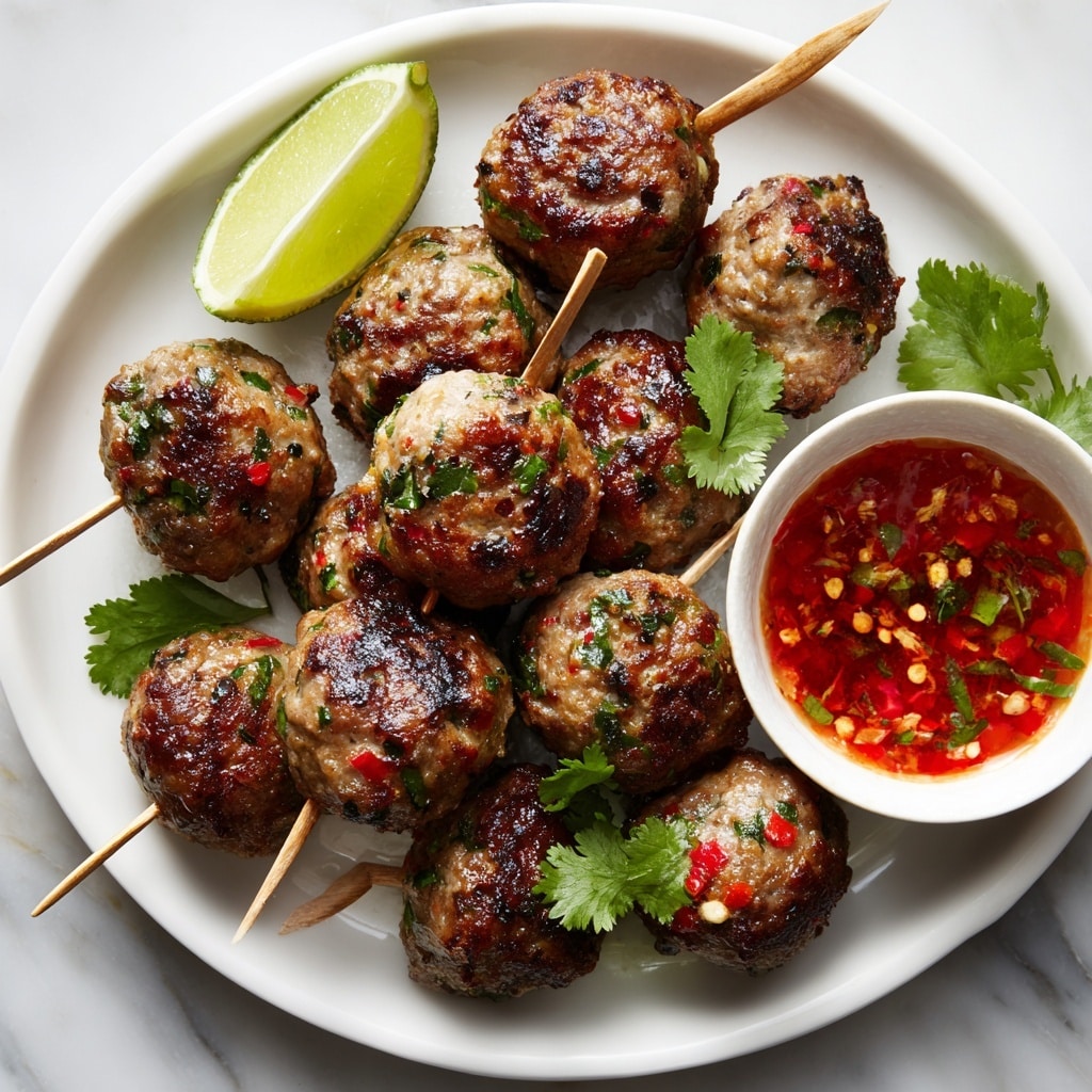 Spicy Baked Shrimp Balls with Sweet Chili Sauce Recipe - Recipe Image