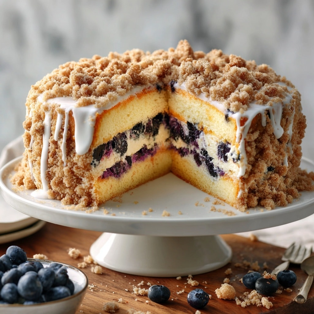 Brown Sugar Blueberry Coffee Cake Recipe - Recipe Image