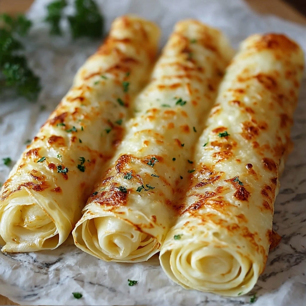 Cheesy Garlic Butter Rollups Recipe - Recipe Image