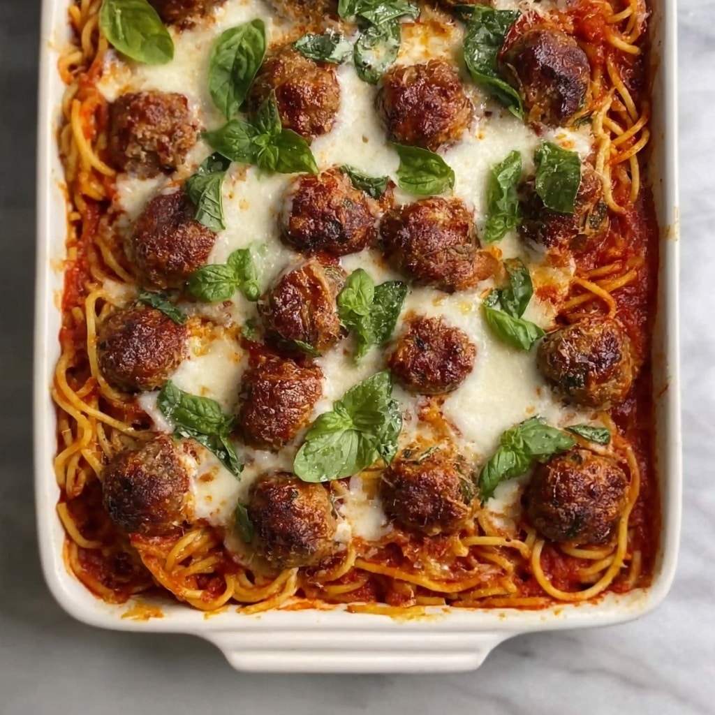 Baked Spaghetti and Meatballs Recipe