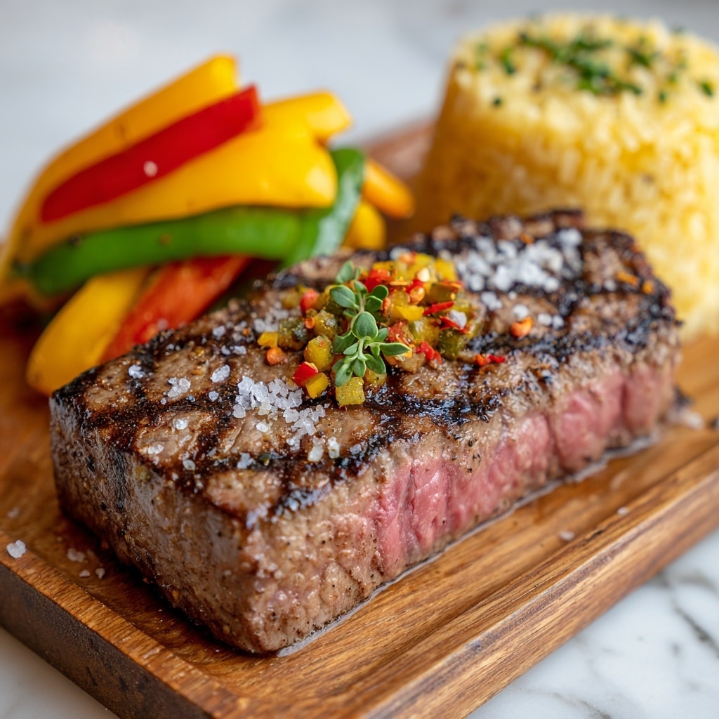 Pepper Steak with Bell Peppers and Onion Recipe - Recipe Image