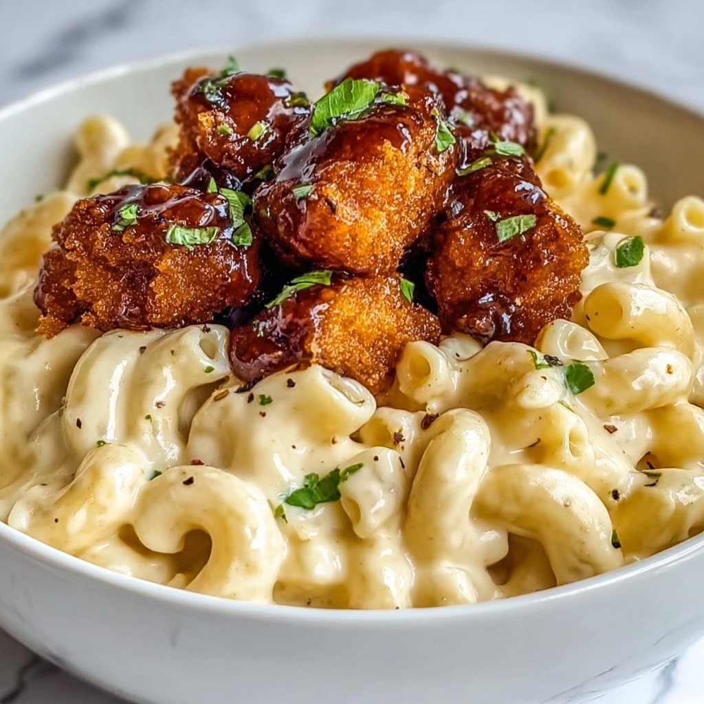 Honey Pepper Chicken Mac and Cheese Recipe - Recipe Image