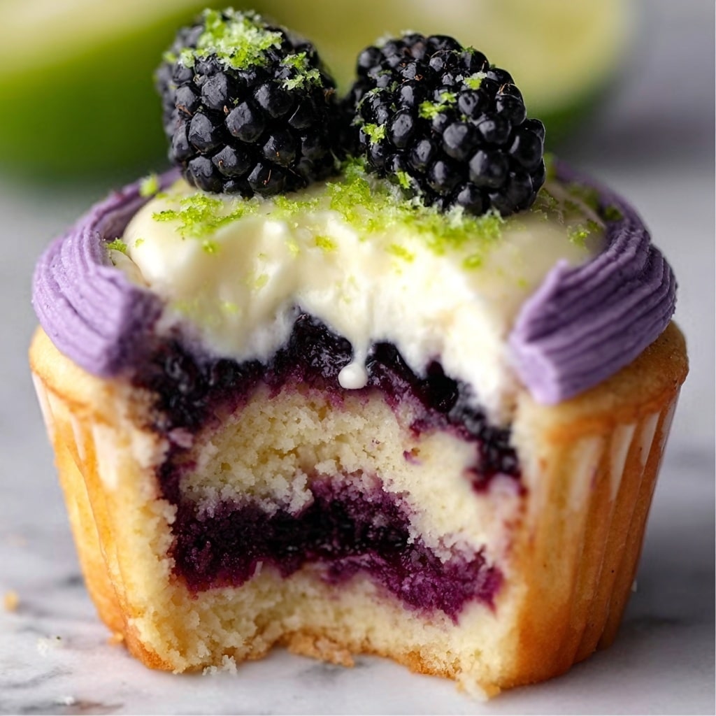 Blueberry Lime Cheesecake Cupcakes Recipe - Recipe Image