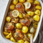 Lemon Greek Chicken and Potatoes Recipe