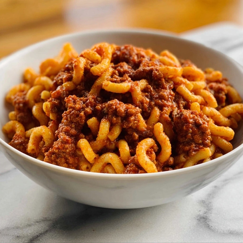 Gramigna Pasta with Sausage – A Hearty Italian Delight Recipe - Recipe Image