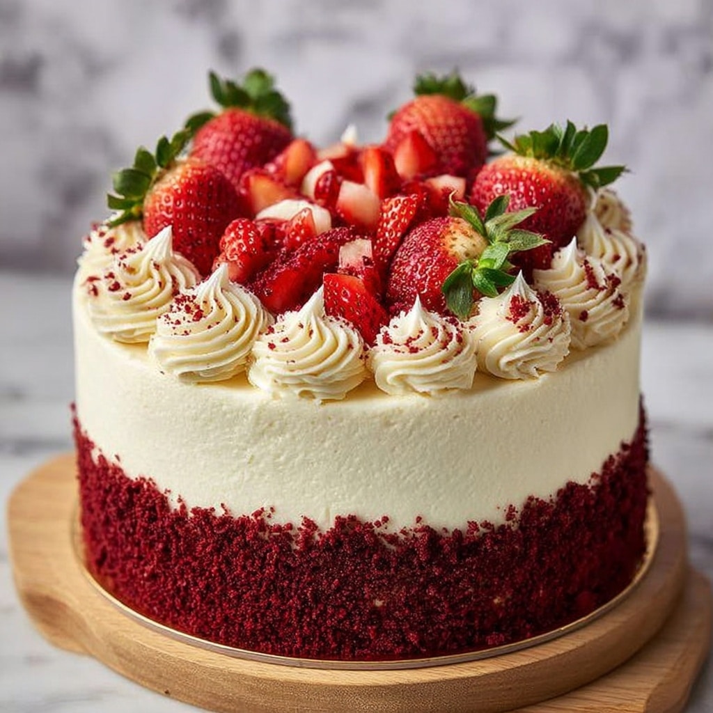 Red Velvet Strawberry Delight Recipe - Recipe Image