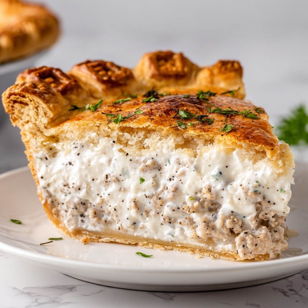Sausage Gravy Biscuit Pie Recipe - Recipe Image