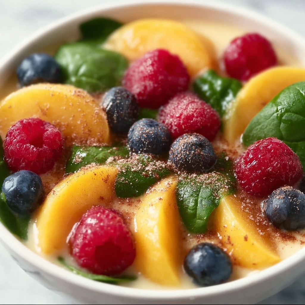 Spinach & Fruit Salad with Honey Lemon Dressing Recipe - Recipe Image