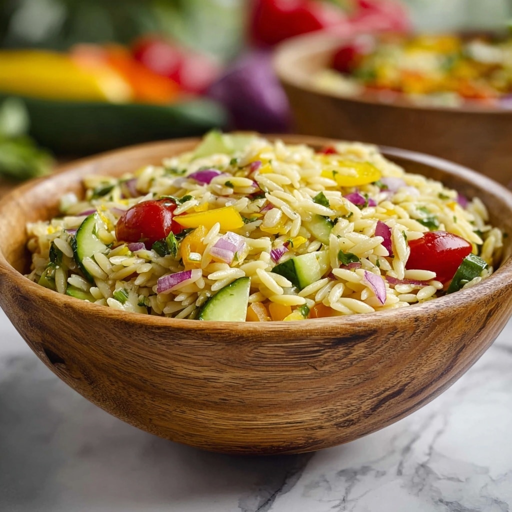 Best Orzo Pasta Salad Recipe - Recipe Image
