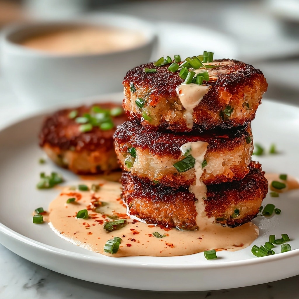 Asian-Style Tuna Cakes with Spicy Mayo Recipe - Recipe Image