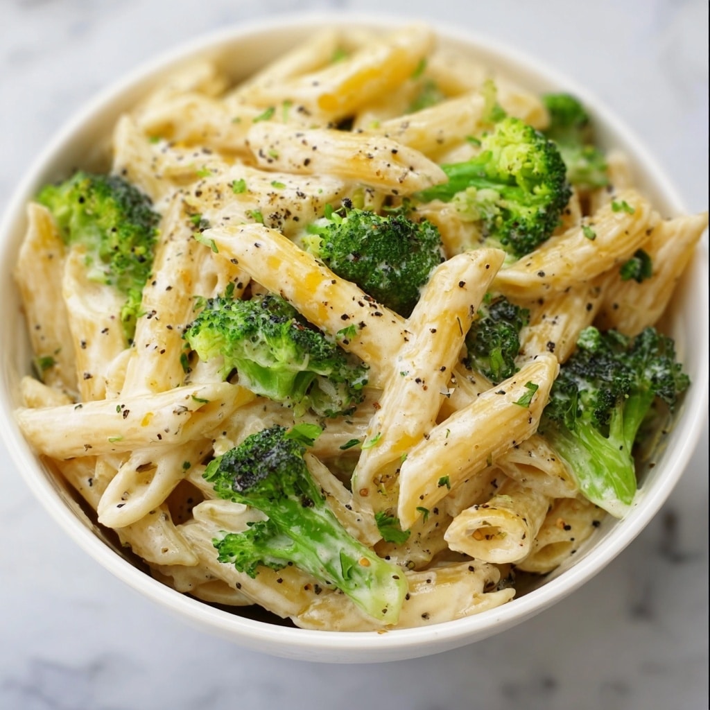 Creamy & Cheesy Broccoli Pasta Recipe - Recipe Image