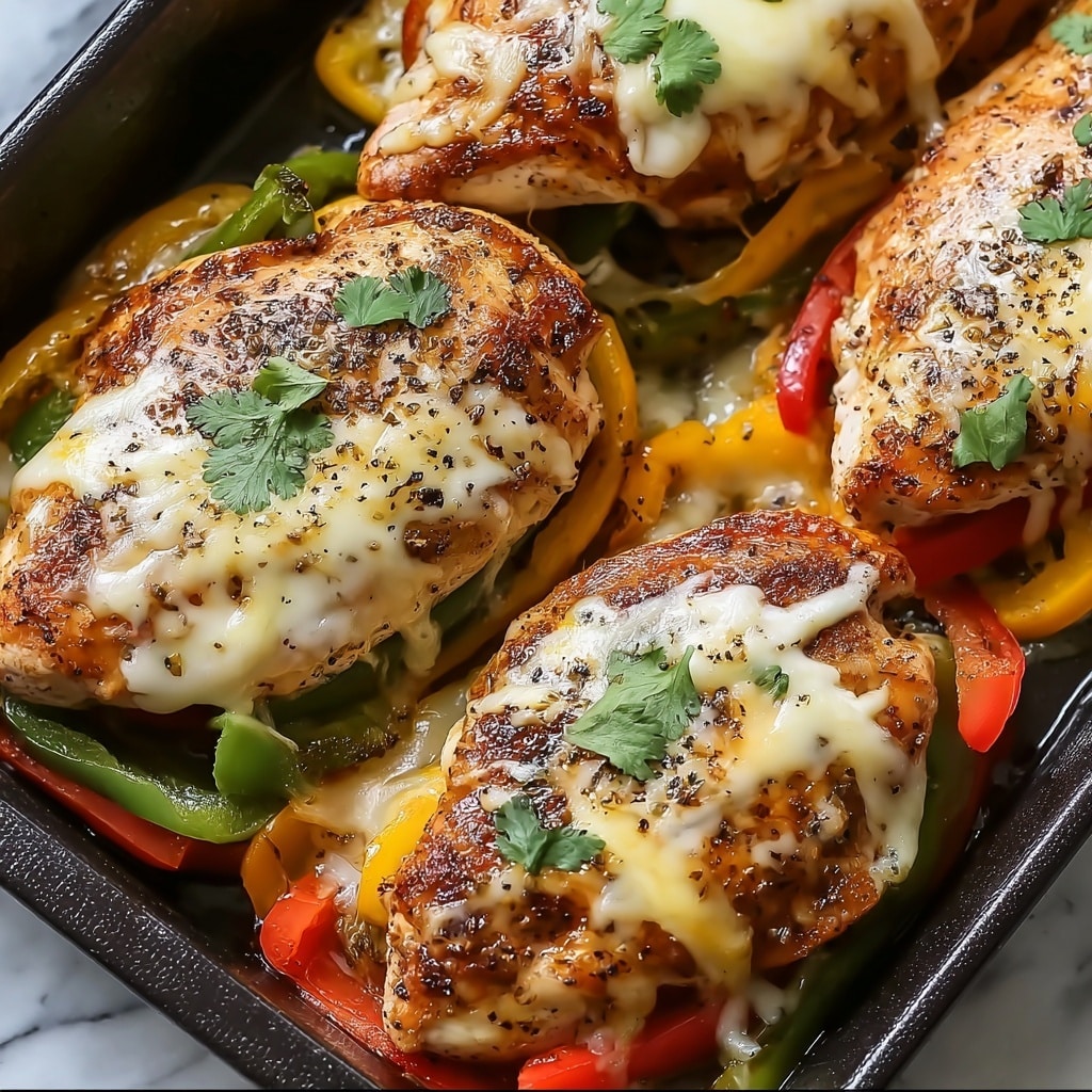 Cheesy Baked Fajita Chicken Recipe - Recipe Image