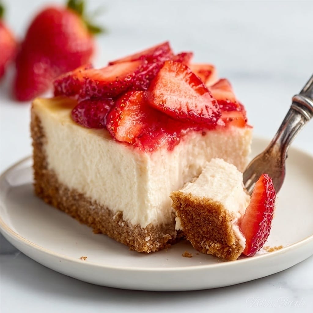 Keto Strawberry Cheesecake Recipe - Recipe Image